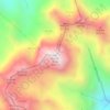 Mapa topográfico Kaçkar Dağı, altitud, relieve