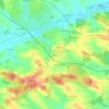 Mapa topográfico Irlach, altitud, relieve
