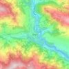 Mapa topográfico Baglung, altitud, relieve