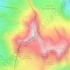 Mapa topográfico Aiguille de Péclet, altitud, relieve