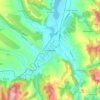 Mapa topográfico Knjaževac, altitud, relieve