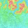 Mapa topográfico Como, altitud, relieve