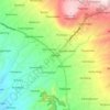 Mapa topográfico Kertek, altitud, relieve
