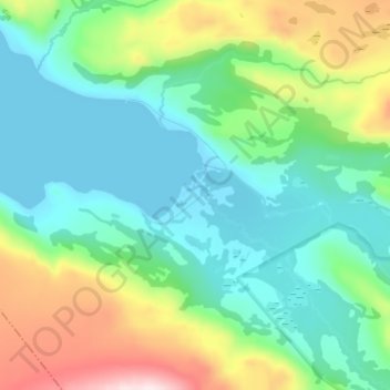 Mapa topográfico Gulgofjorden, altitud, relieve