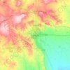 Mapa topográfico Şanlıurfa, altitud, relieve