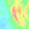 Mapa topográfico Mount Bagacay, altitud, relieve