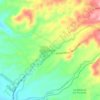 Mapa topográfico Las Juntas, altitud, relieve