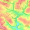 Mapa topográfico Linoudel, altitud, relieve