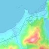 Mapa topográfico Timizer, altitud, relieve