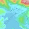 Mapa topográfico Göcek, altitud, relieve