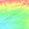 Mapa topográfico Pengadegan, altitud, relieve