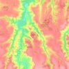 Mapa topográfico Sorriso, altitud, relieve