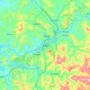 Mapa topográfico Benxi, altitud, relieve