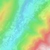 Mapa topográfico Hameau du Buisson, altitud, relieve