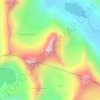 Mapa topográfico Mesmogtinden, altitud, relieve