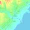 Mapa topográfico Aborlan, altitud, relieve