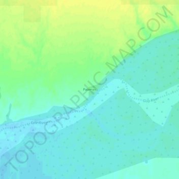 Mapa topográfico Palomas, altitud, relieve