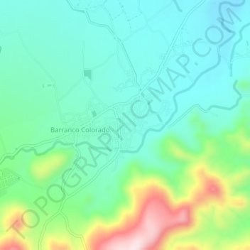 Mapa topográfico San Jorge, altitud, relieve