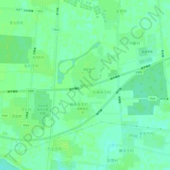 Mapa topográfico 南彩村, altitud, relieve