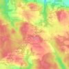 Mapa topográfico Prat Fetan, altitud, relieve
