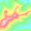 Mapa topográfico Penouta, altitud, relieve