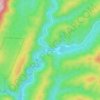 Mapa topográfico Burner, altitud, relieve