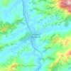 Mapa topográfico São Bento do Sapucaí, altitud, relieve