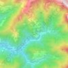 Mapa topográfico Volegno, altitud, relieve
