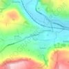 Mapa topográfico Glusburn, altitud, relieve