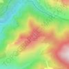 Mapa topográfico Cime de Campbel, altitud, relieve