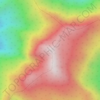 Mapa topográfico Buntu Latimojong, altitud, relieve