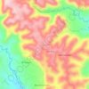 Mapa topográfico La Unión, altitud, relieve