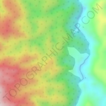 Mapa topográfico Antioquia, altitud, relieve