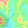 Mapa topográfico Dabiandangou, altitud, relieve