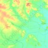 Mapa topográfico Phon Sung, altitud, relieve