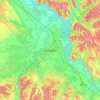 Mapa topográfico Angarsk, altitud, relieve