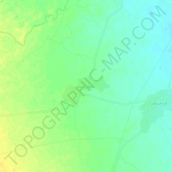 Mapa topográfico Sultan Ahmad, altitud, relieve