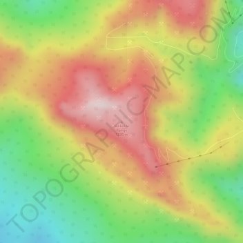 Mapa topográfico Bailadila Range, altitud, relieve