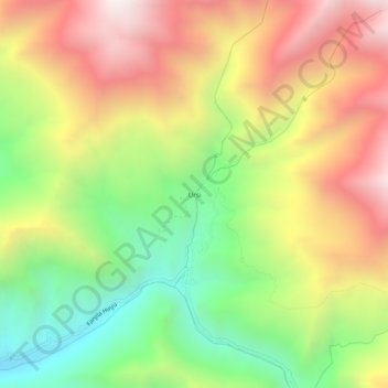 Mapa topográfico Ursi, altitud, relieve