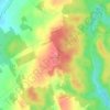 Mapa topográfico Dylewska Góra, altitud, relieve