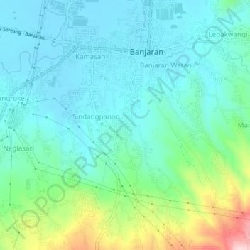 Mapa topográfico Ciapus, altitud, relieve