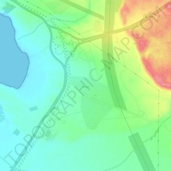 Mapa topográfico Sharma, altitud, relieve