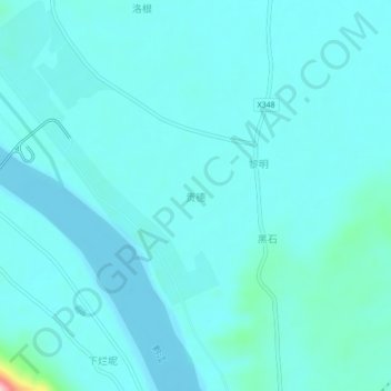 Mapa topográfico Guide, altitud, relieve