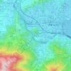 Mapa topográfico Ma Wo, altitud, relieve