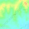 Mapa topográfico Lusitania, altitud, relieve