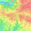 Mapa topográfico Kerglien, altitud, relieve