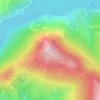 Mapa topográfico La Vaquera, altitud, relieve