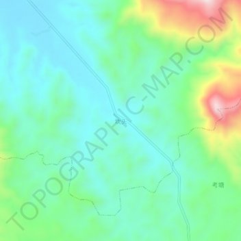 Mapa topográfico Kantou, altitud, relieve