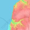 Mapa topográfico Le Presbytère, altitud, relieve
