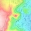 Mapa topográfico Cerro Azoguine, altitud, relieve